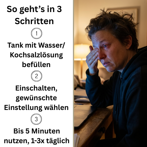 Augen Wohl Dampfstab